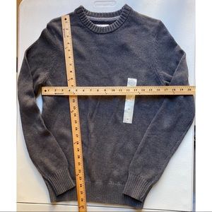 St John's Bay Men's cotton crew neck sweater Color: charcoal HTR Size: S